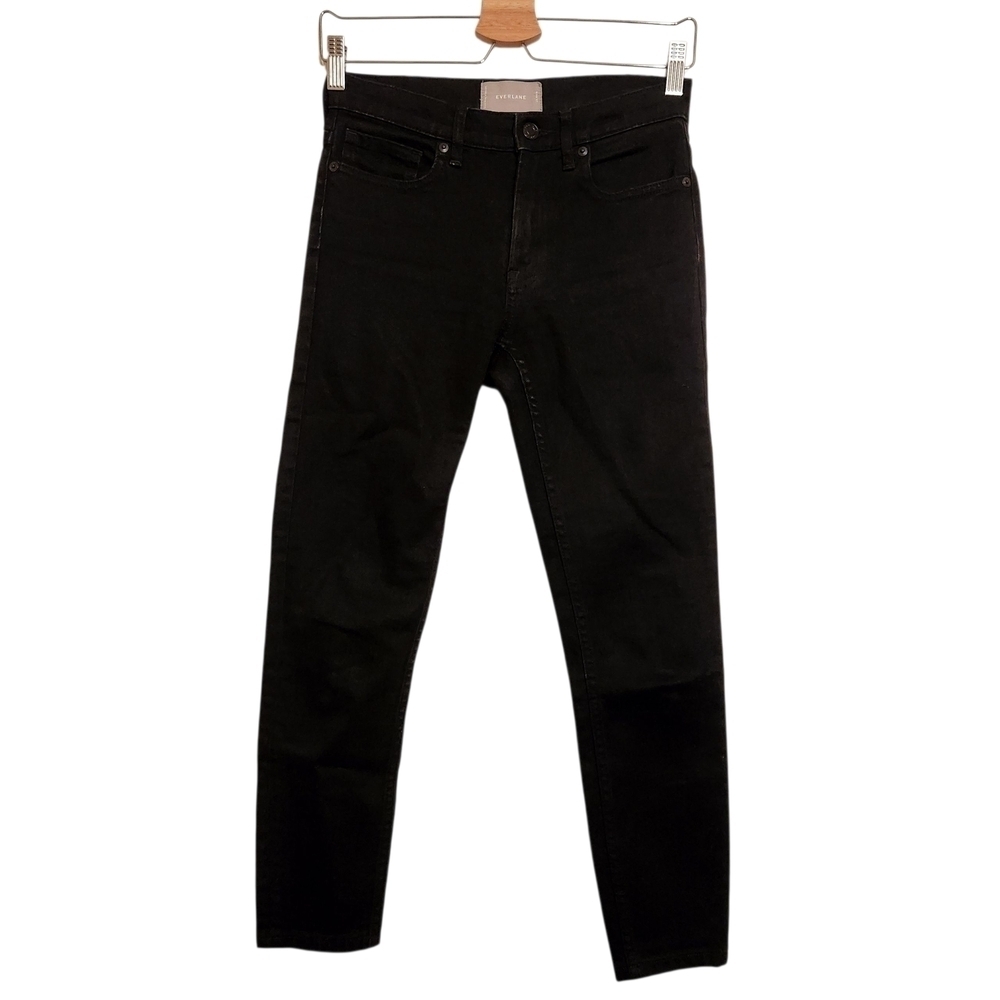 Everlane | Women's Classic Black Skinny Ankle Jeans (Size 25)